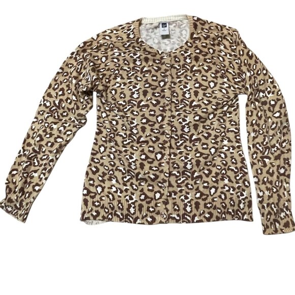 Gap Animal Print Cotton Cardigan – XS Kids M - Picture 2 of 5